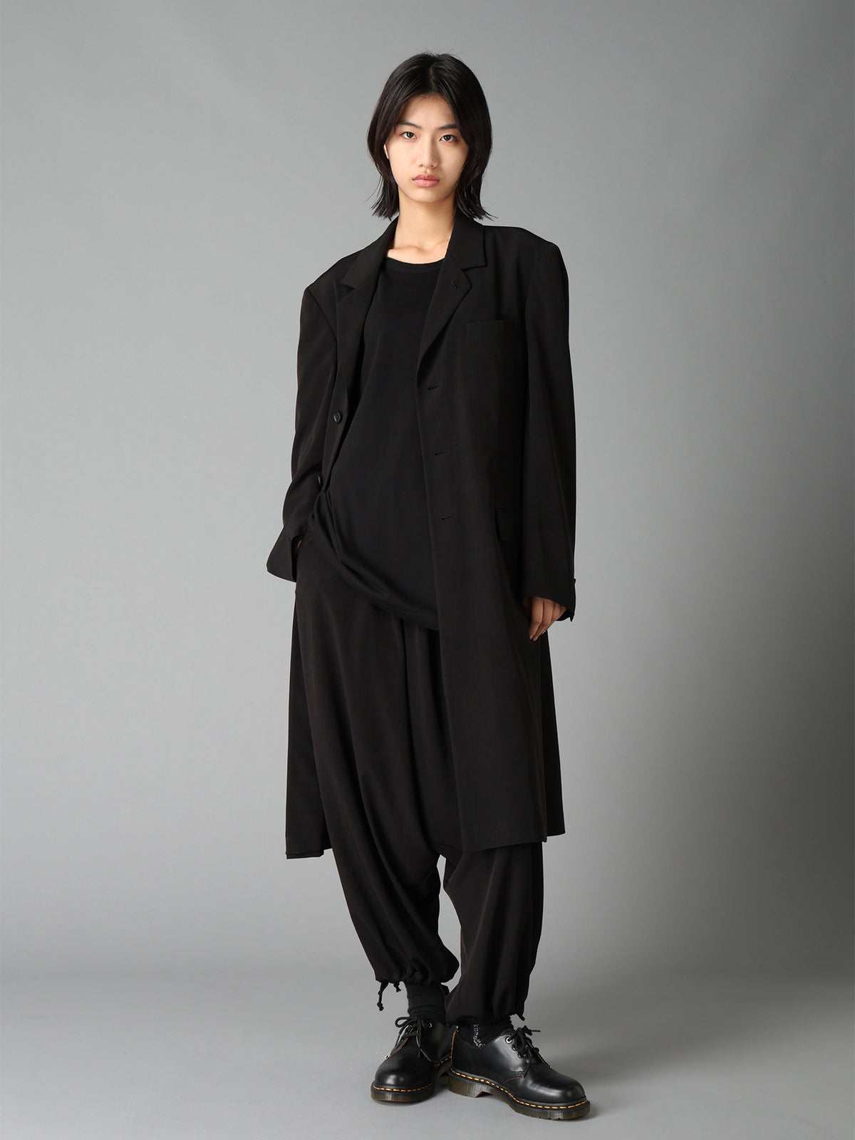 CREPE de CHINE WAIST DRAWSTRING SAROUEL PANTS