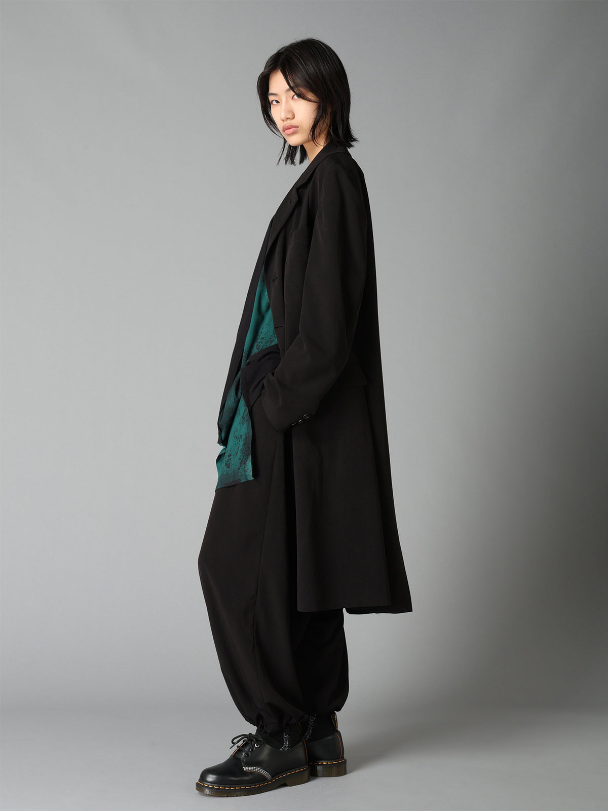 CREPE de CHINE WAIST DRAWSTRING SAROUEL PANTS