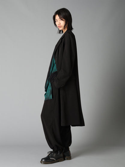 CREPE de CHINE WAIST DRAWSTRING SAROUEL PANTS