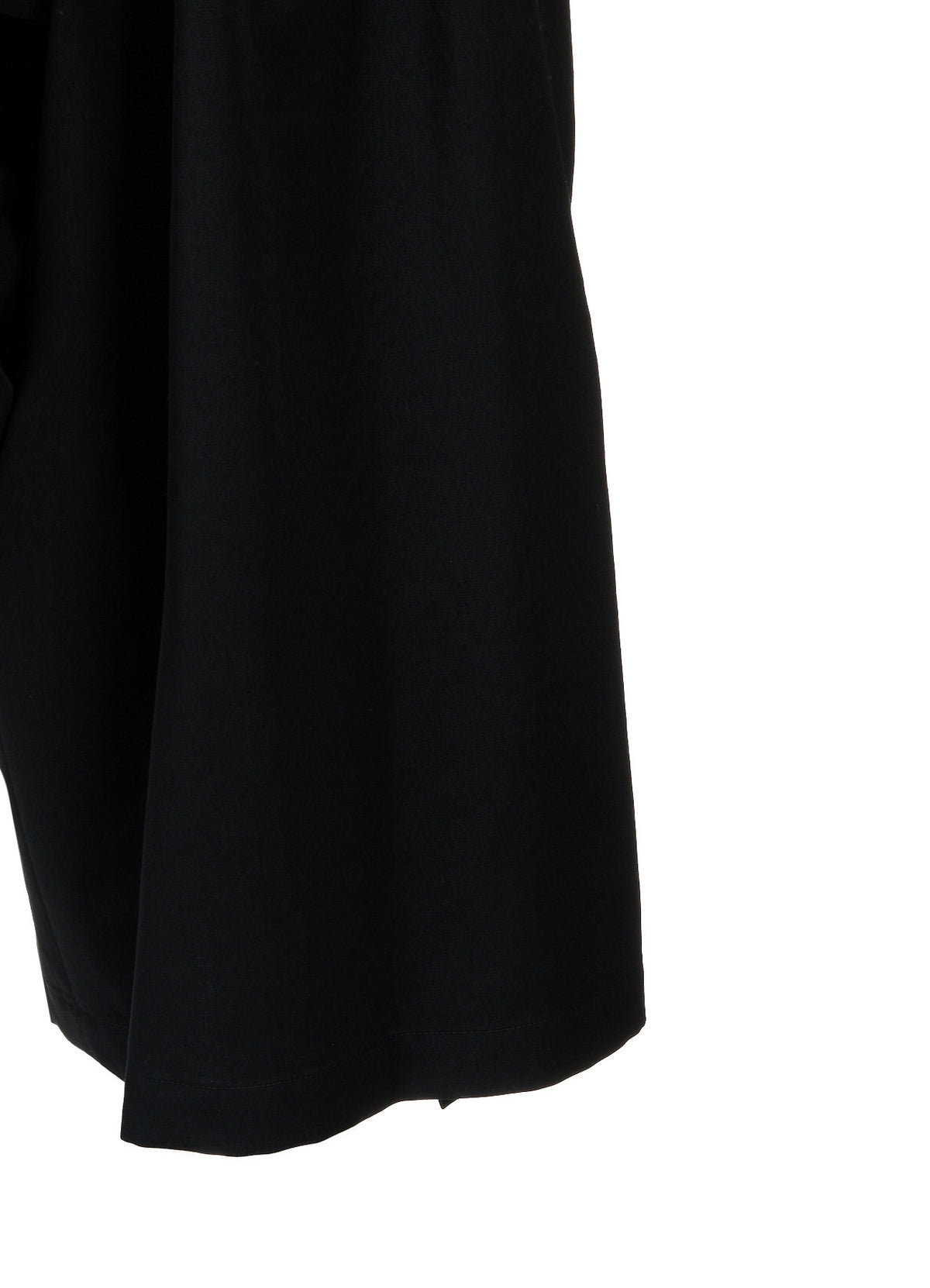 WOOL GABARDINE SIDE BELT PANTS