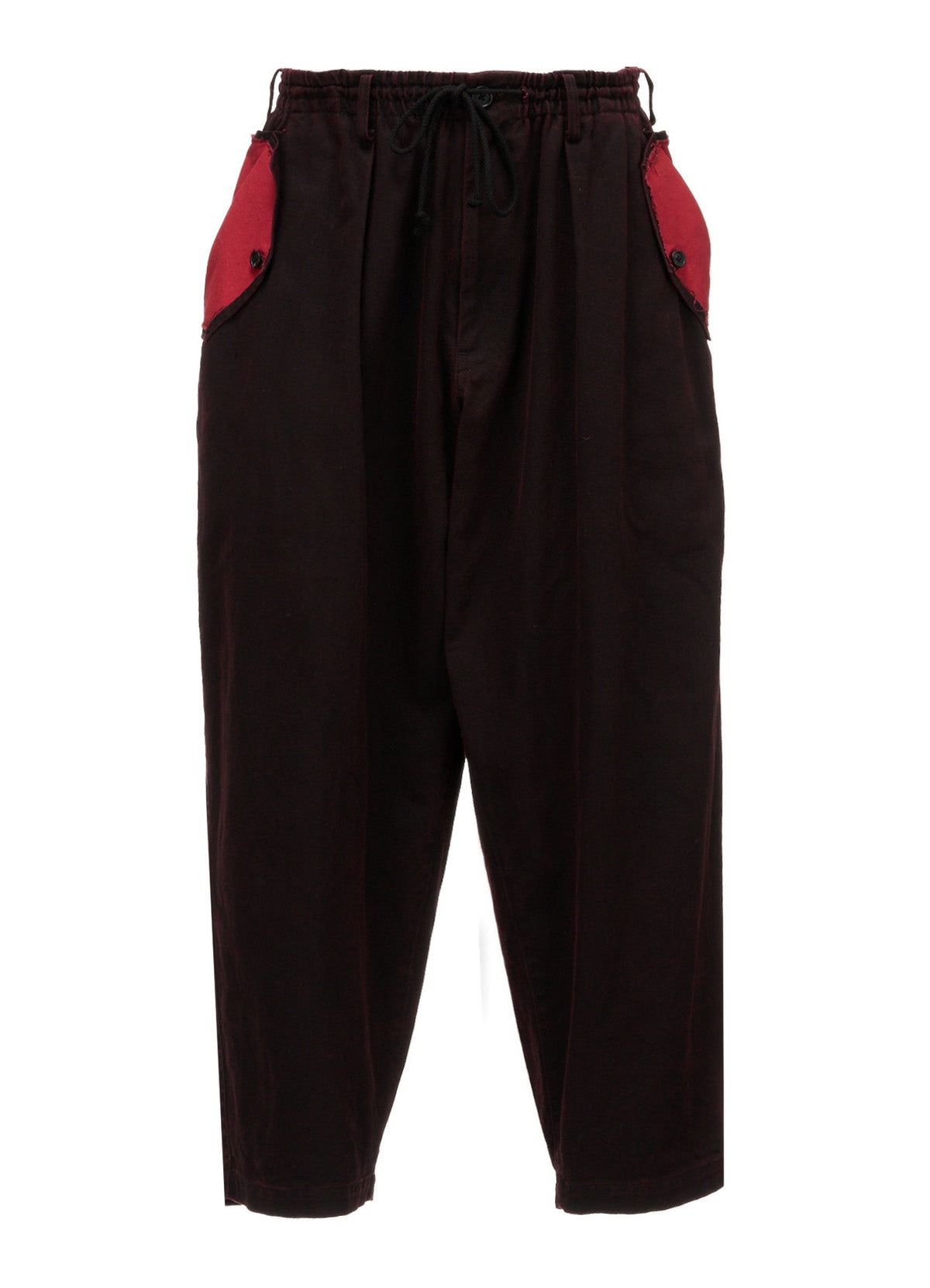 PIGMENT PRINT COTTON TWILL DOUBLE-FLAP POCKET PANTS