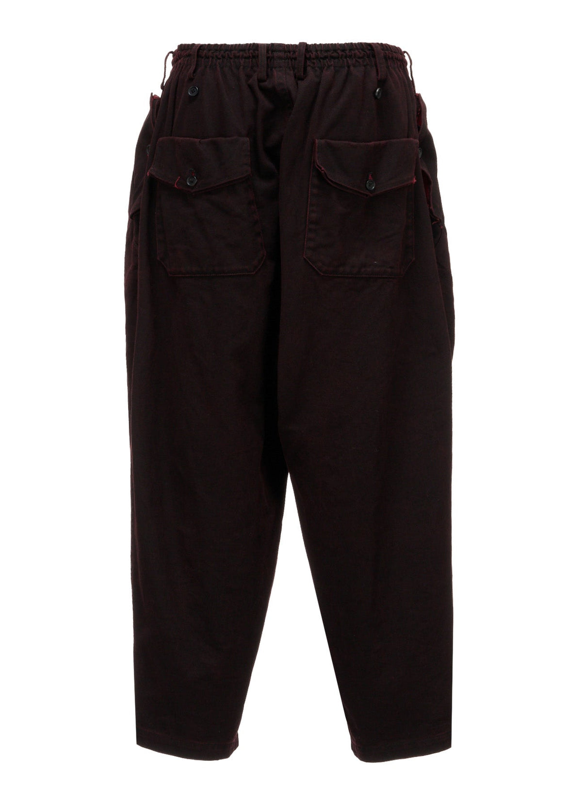 PIGMENT PRINT COTTON TWILL DOUBLE-FLAP POCKET PANTS
