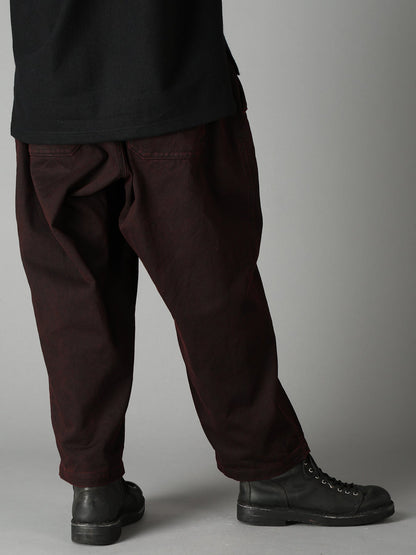 PIGMENT PRINT COTTON TWILL DOUBLE-FLAP POCKET PANTS