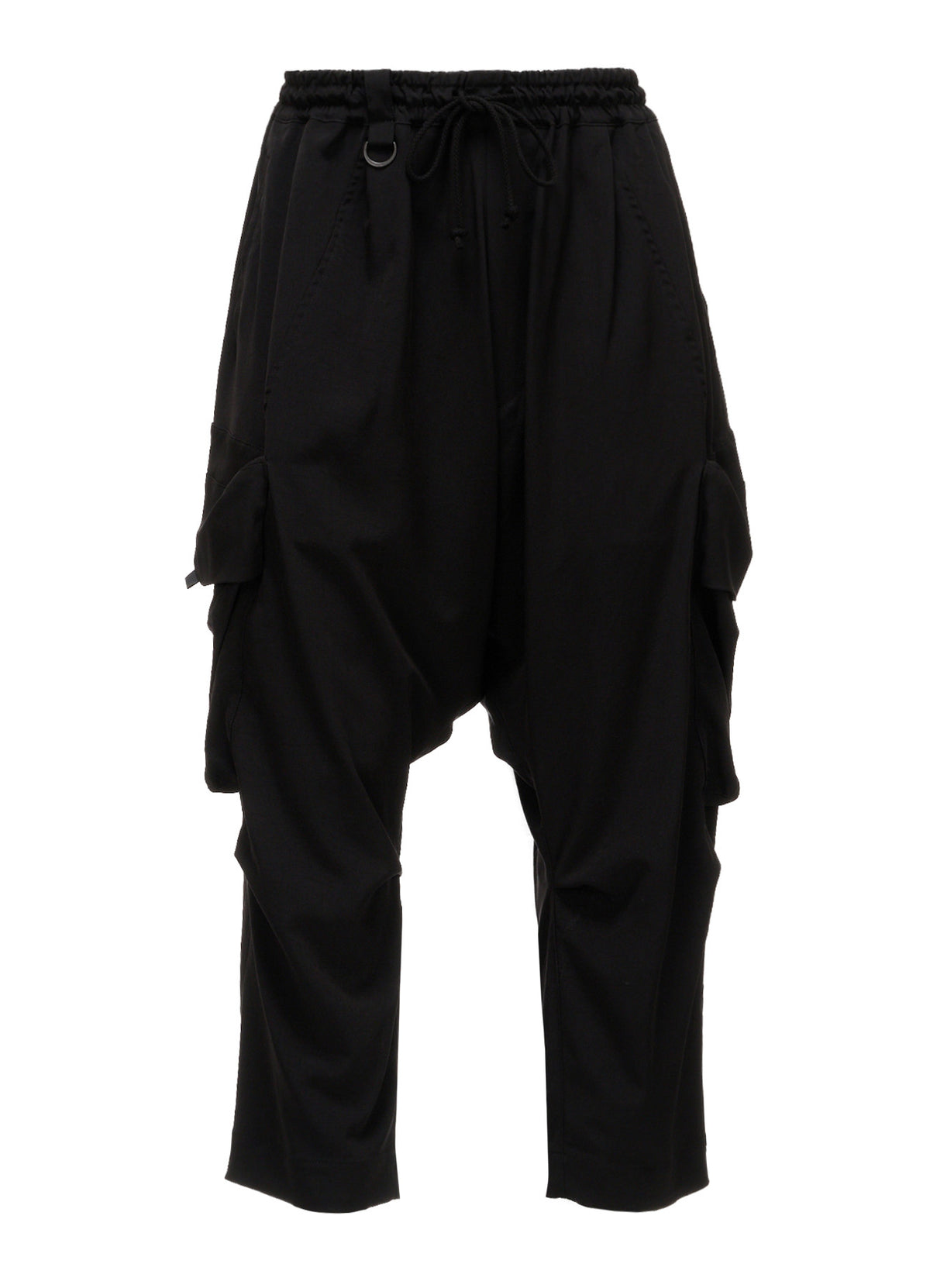 CREPE DE CHINE BIG POCKET SAROUEL PANTS