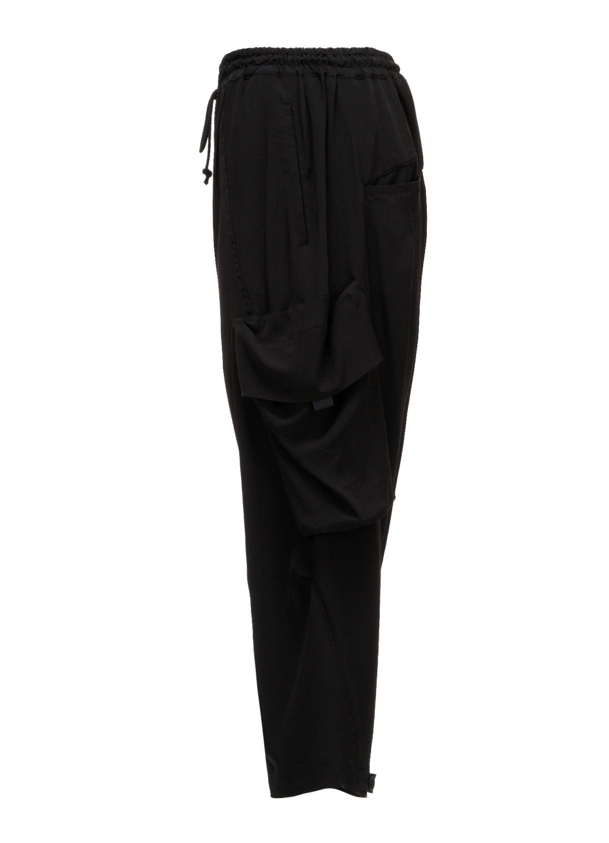CREPE DE CHINE BIG POCKET SAROUEL PANTS