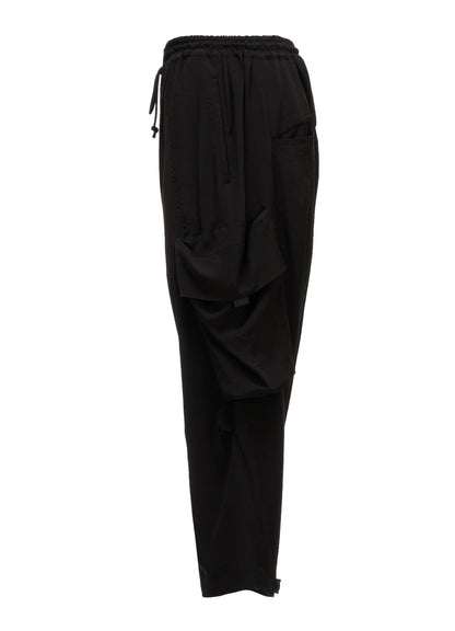 CREPE DE CHINE BIG POCKET SAROUEL PANTS