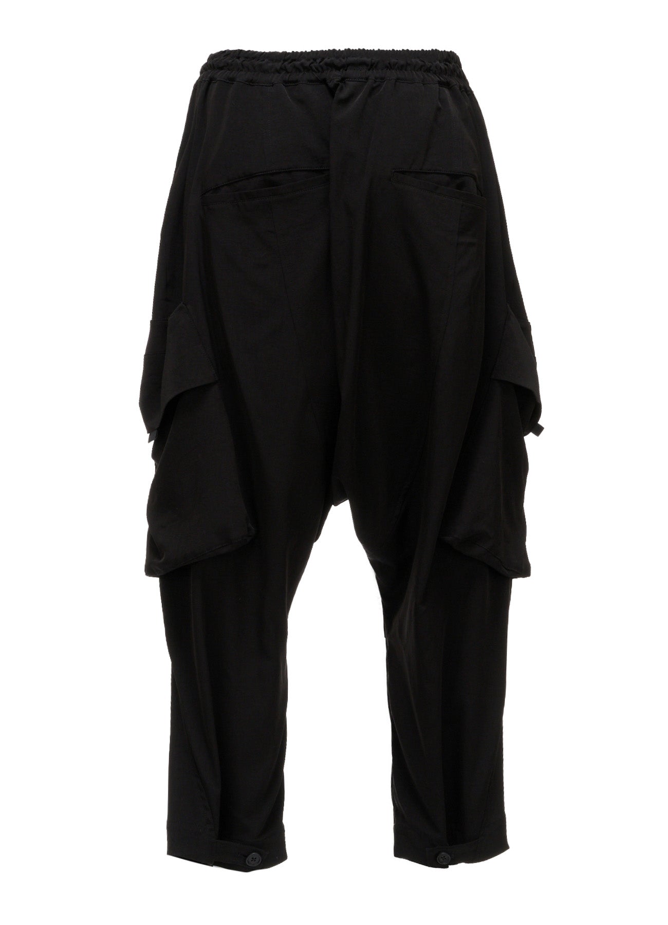 CREPE DE CHINE BIG POCKET SAROUEL PANTS – THE SHOP YOHJI YAMAMOTO