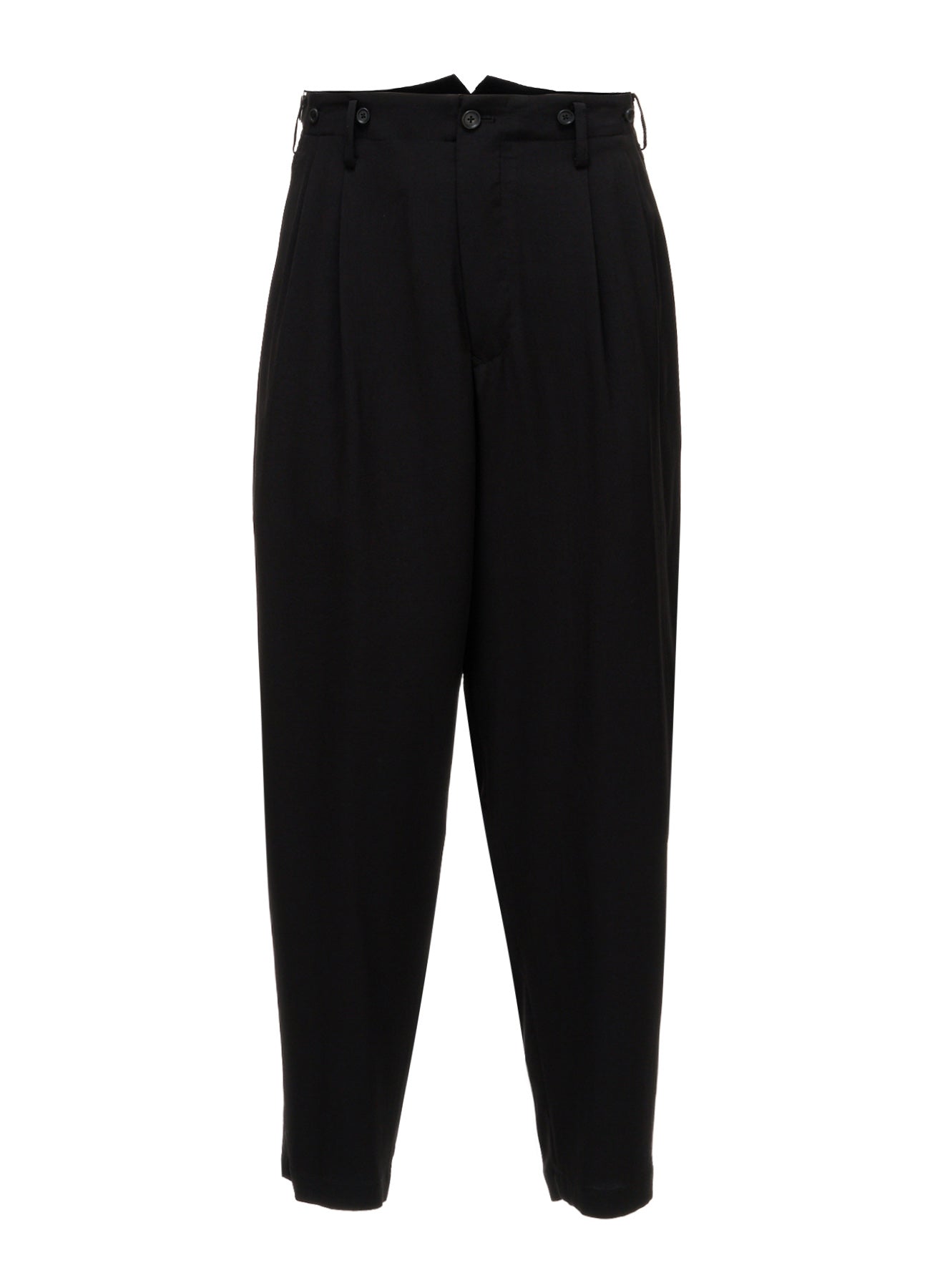 CREPE DE CHINE HIGH-BACK SUSPENDER PANTS – THE SHOP YOHJI YAMAMOTO