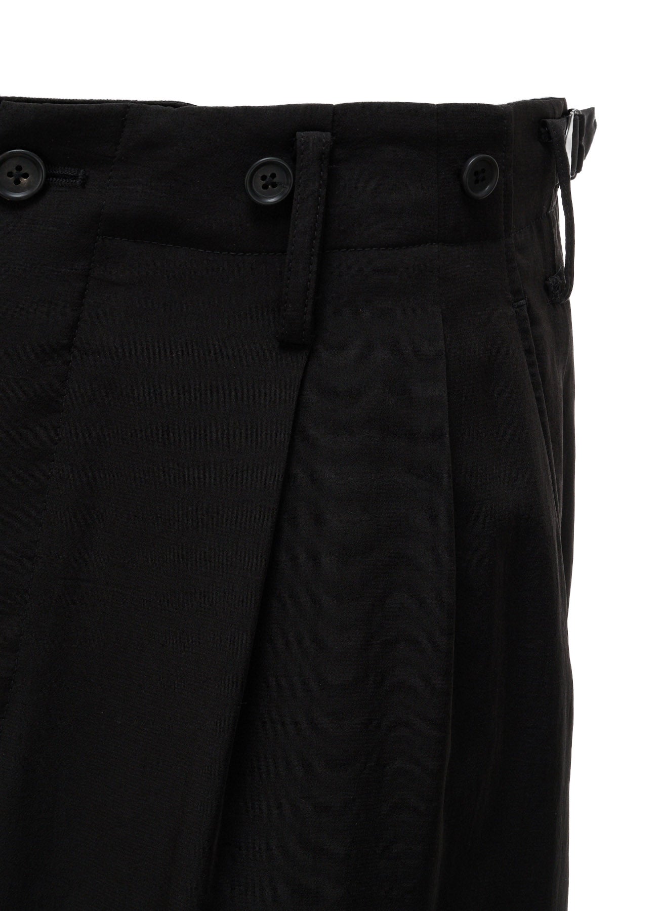 CREPE DE CHINE HIGH-BACK SUSPENDER PANTS