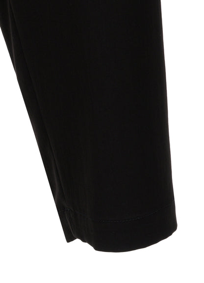 CREPE DE CHINE HIGH-BACK SUSPENDER PANTS