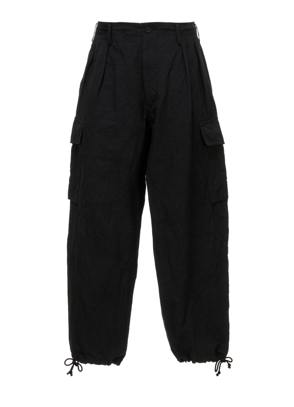 COTTON LINEN TWILL 2-TUCK CARGO PANTS