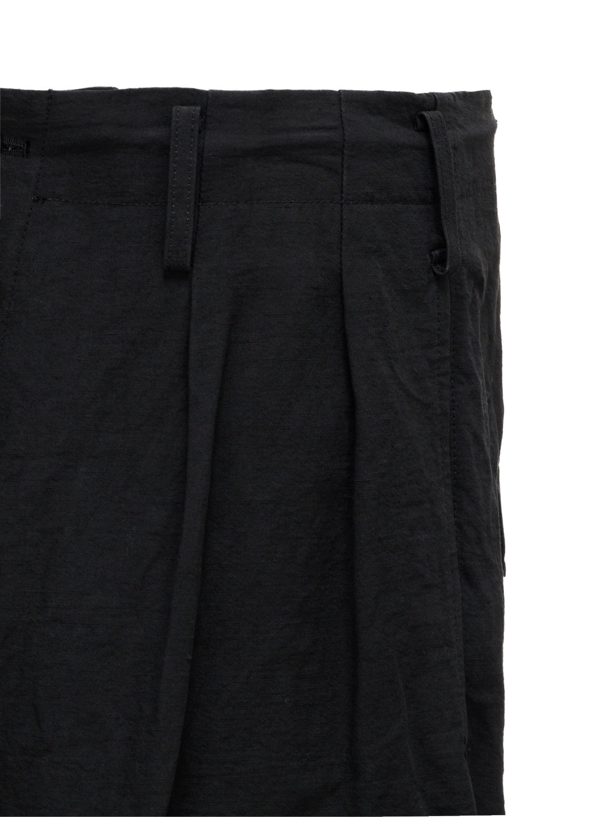 COTTON LINEN TWILL 2-TUCK CARGO PANTS