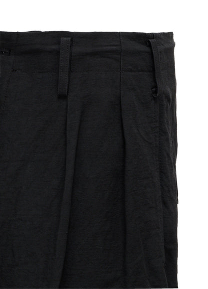 COTTON LINEN TWILL 2-TUCK CARGO PANTS