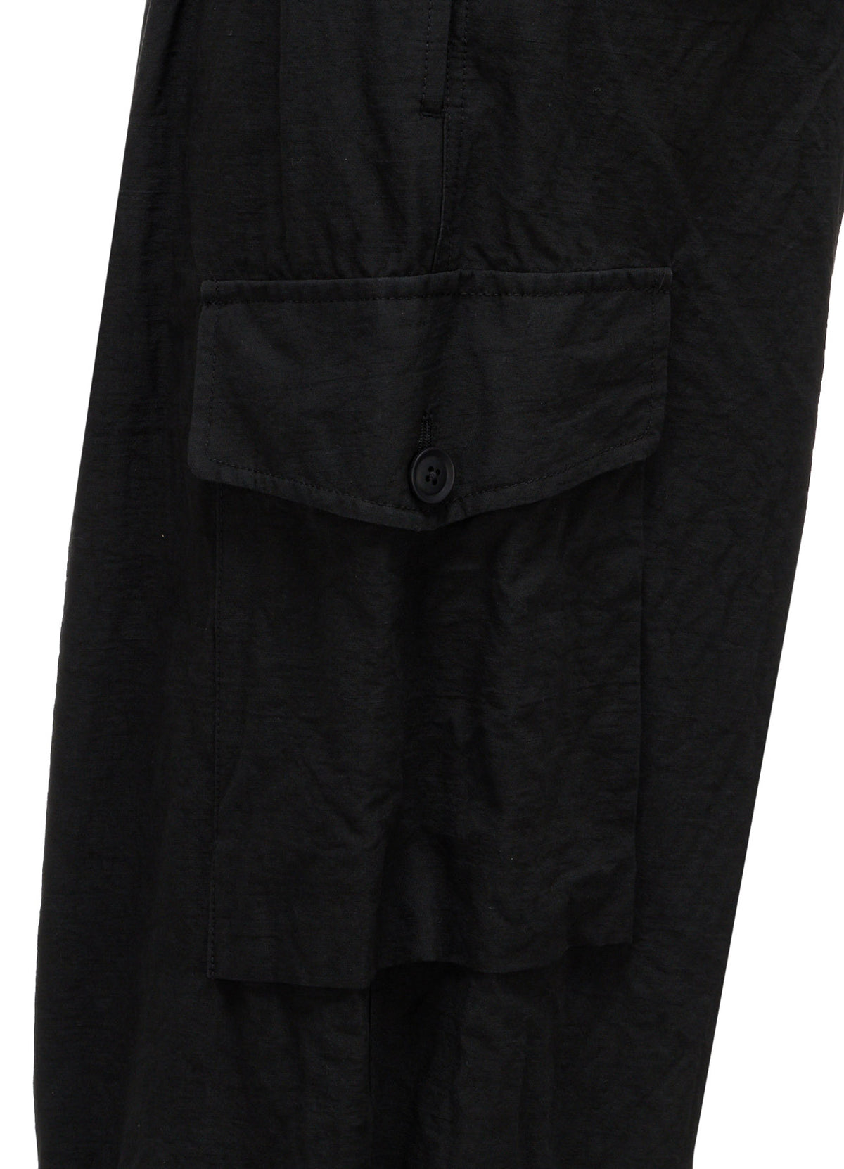 COTTON LINEN TWILL 2-TUCK CARGO PANTS