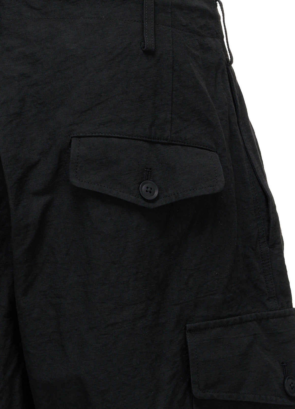 COTTON LINEN TWILL 2-TUCK CARGO PANTS