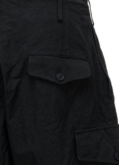 COTTON LINEN TWILL 2-TUCK CARGO PANTS