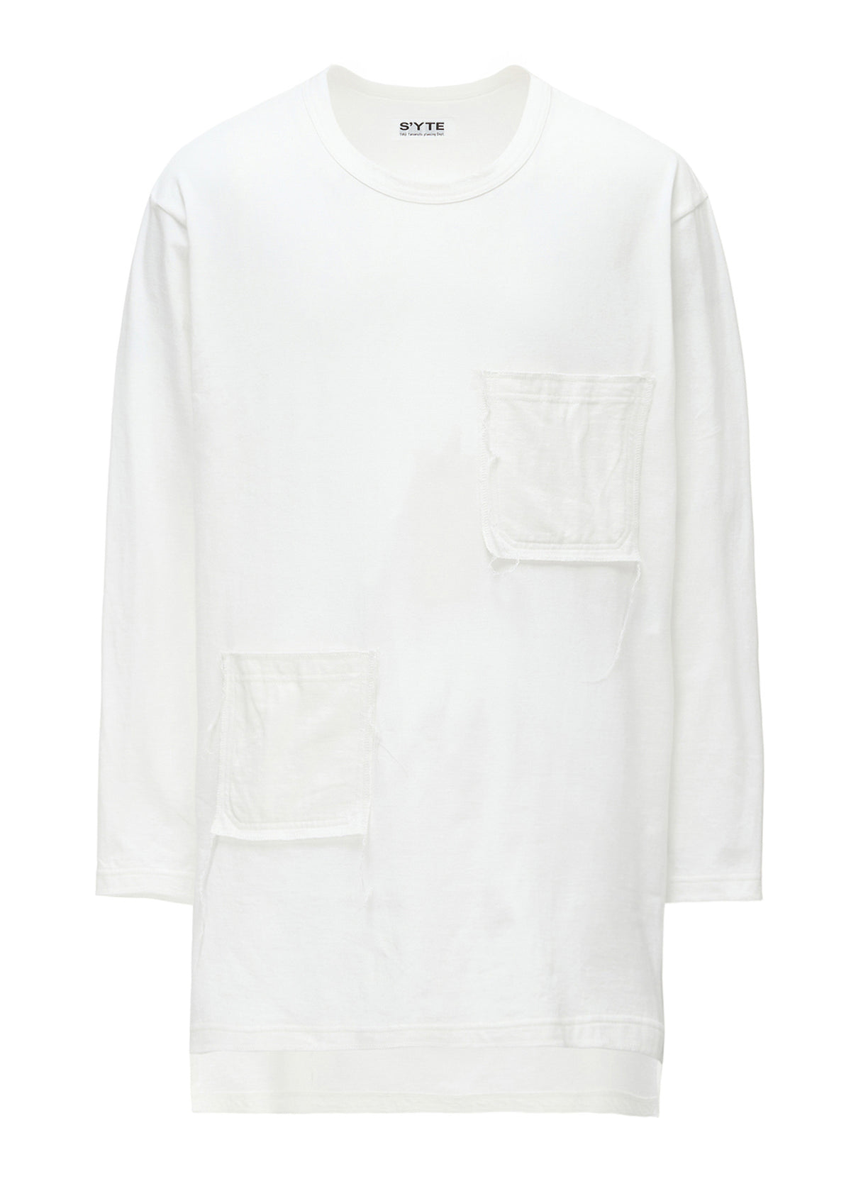 30/COTTON JERSEY T-SHIRT WITH 2 PATCH POCKETS