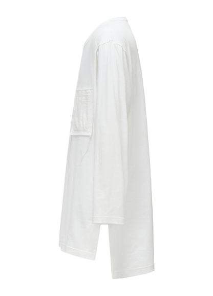 30/COTTON JERSEY T-SHIRT WITH 2 PATCH POCKETS