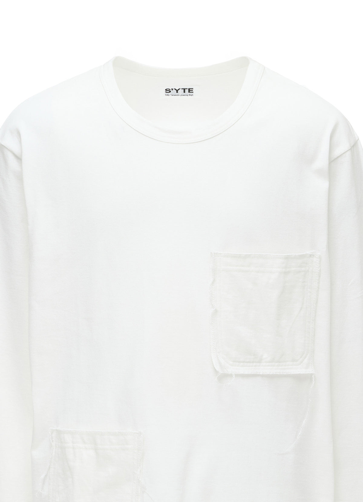 30/COTTON JERSEY T-SHIRT WITH 2 PATCH POCKETS