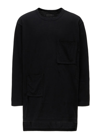30/COTTON JERSEY T-SHIRT WITH 2 PATCH POCKETS