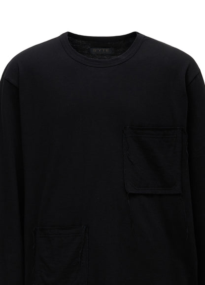 30/COTTON JERSEY T-SHIRT WITH 2 PATCH POCKETS