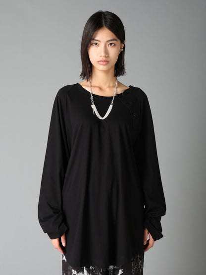 30/COTTON JERSEY RAGLAN SEAM HENLEY T-SHIRT