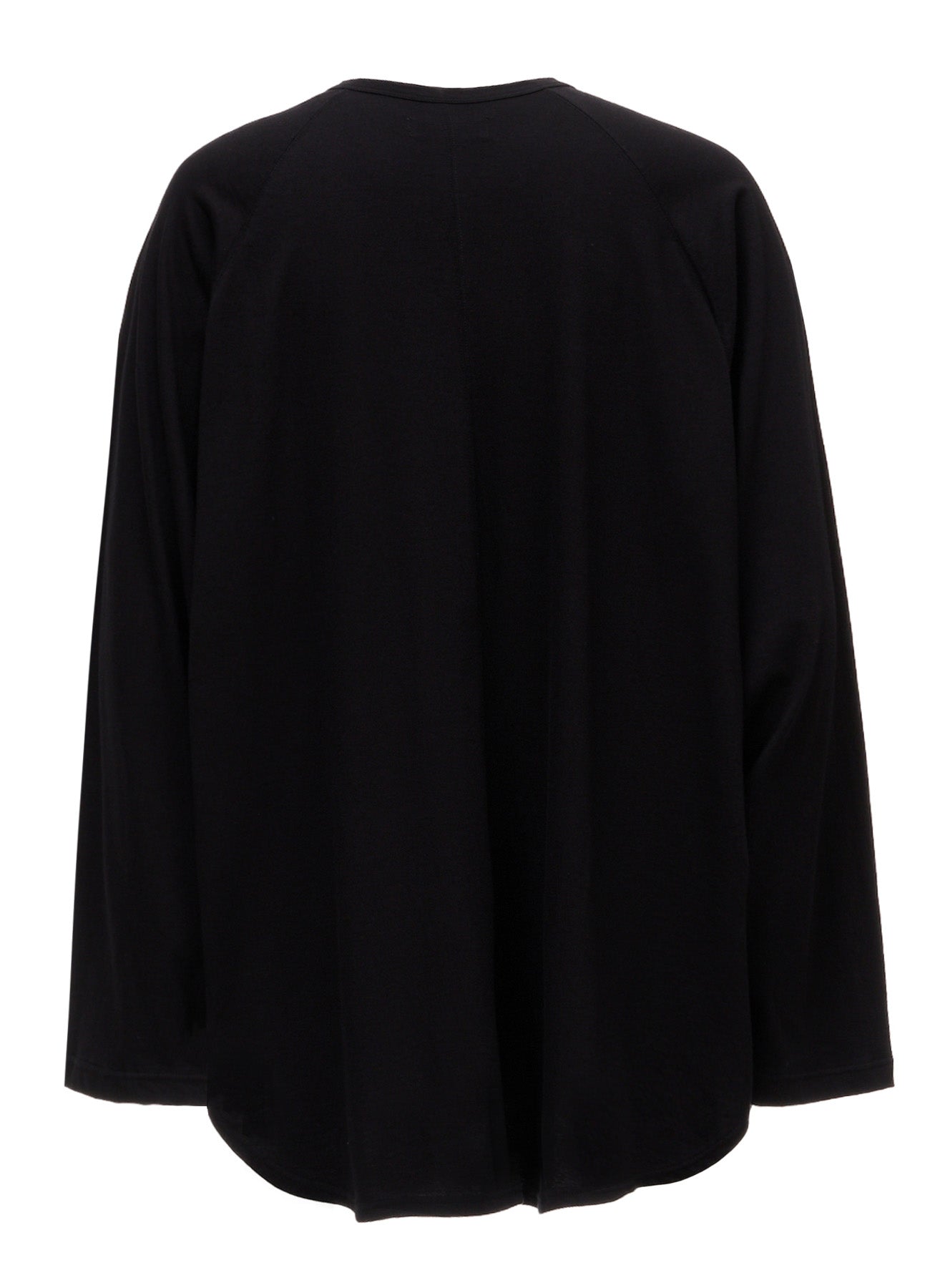 30/COTTON JERSEY RAGLAN SEAM HENLEY T-SHIRT – THE SHOP YOHJI YAMAMOTO