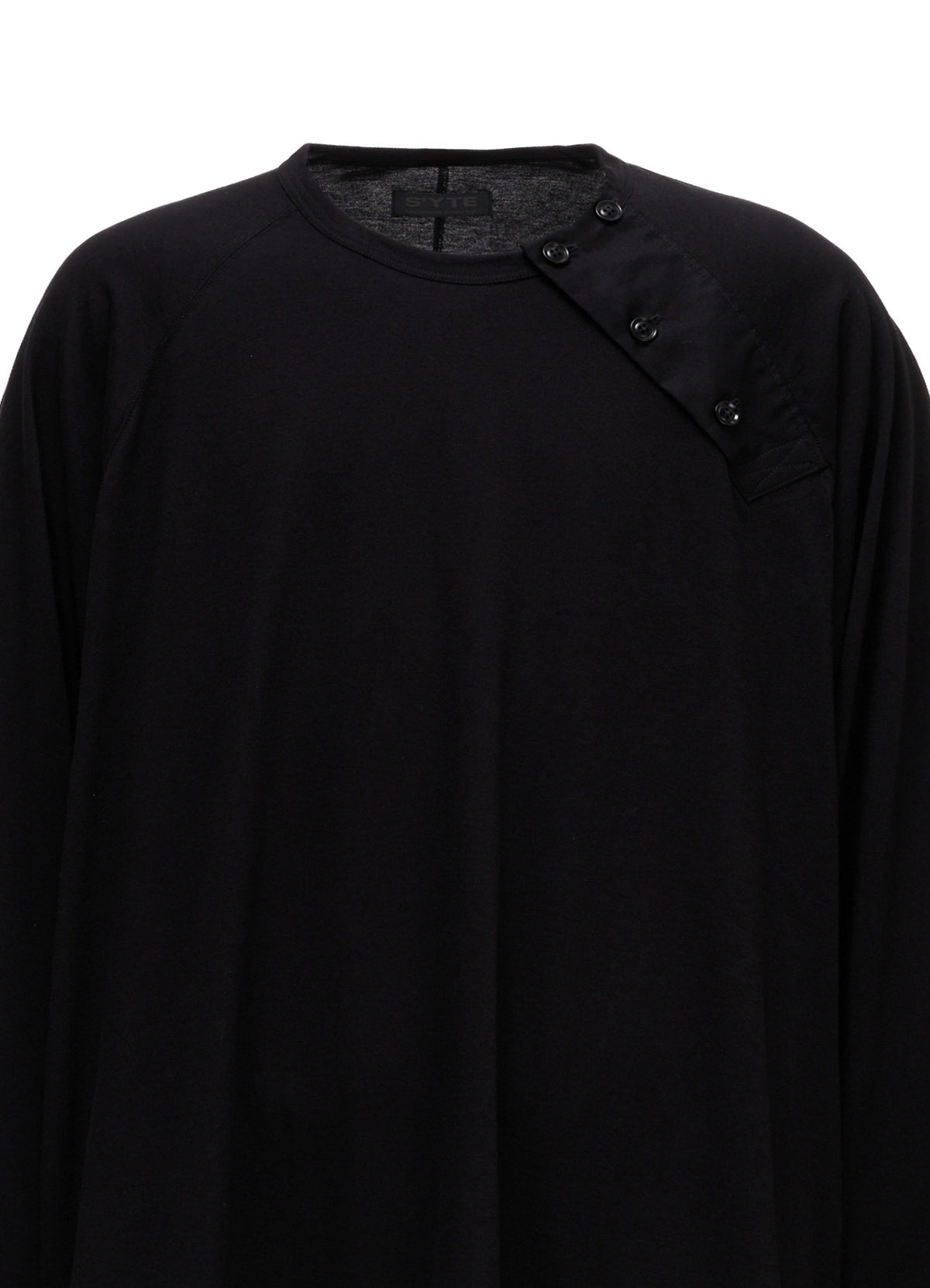 30/COTTON JERSEY RAGLAN SEAM HENLEY T-SHIRT