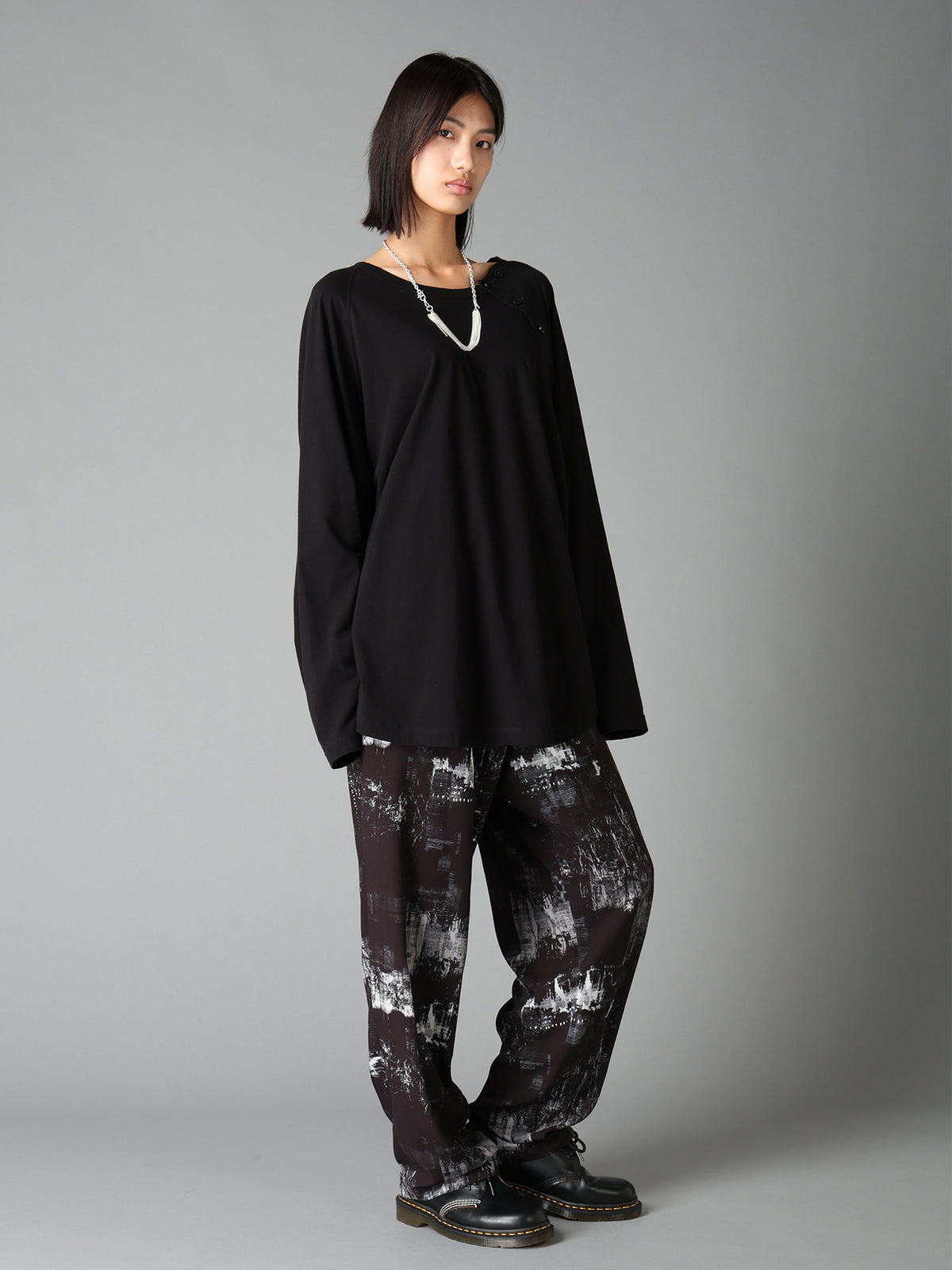 30/COTTON JERSEY RAGLAN SEAM HENLEY T-SHIRT