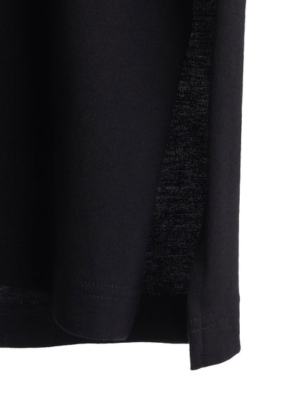 30/COTTON JERSEY ELASTIC DRAWSTRING GATHERED T-SHIRT