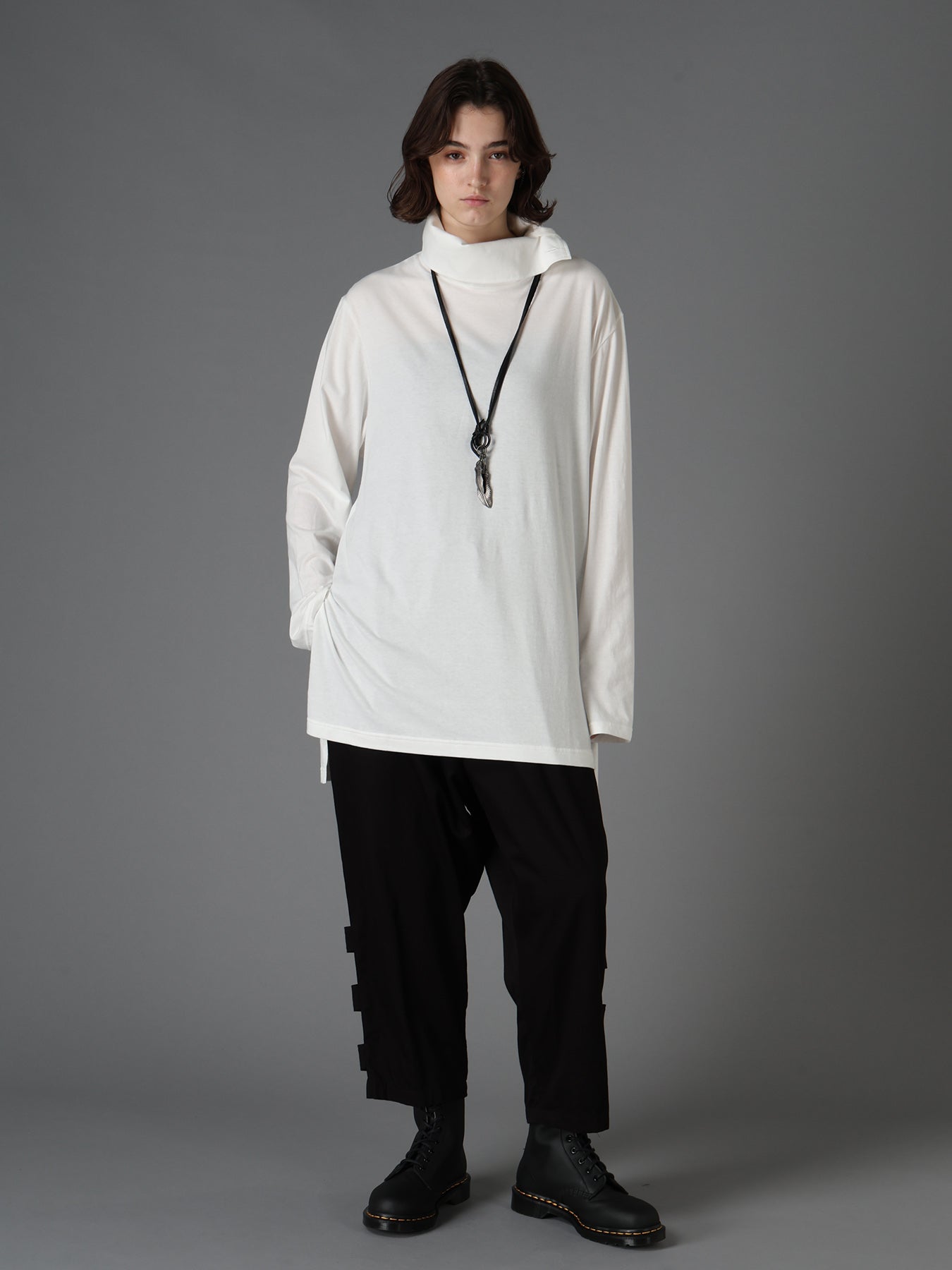 30/COTTON JERSEY TURTLE NECK LONG T-SHIRT – THE SHOP YOHJI YAMAMOTO