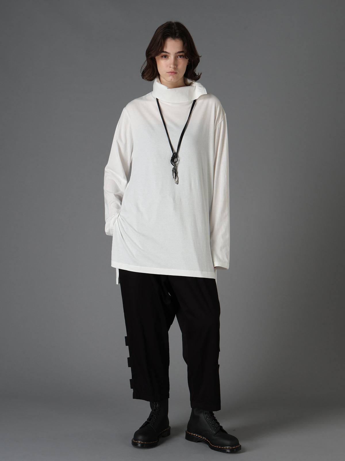 30/COTTON JERSEY TURTLE NECK LONG T-SHIRT