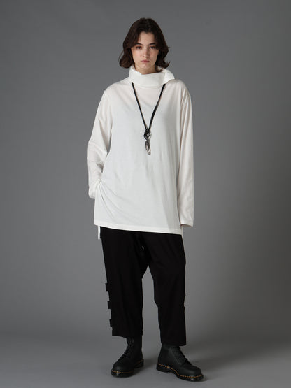 30/COTTON JERSEY TURTLE NECK LONG T-SHIRT