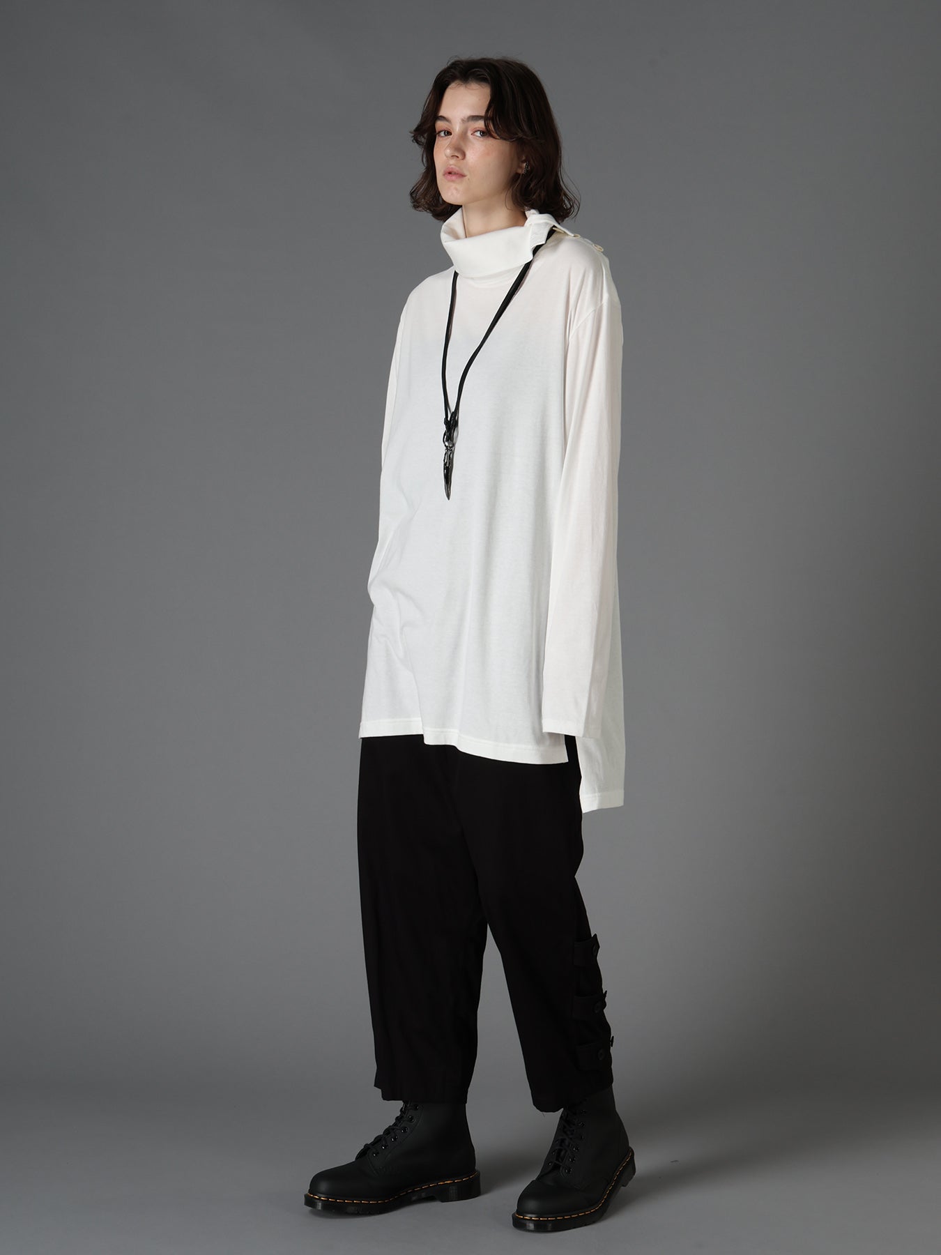 30/COTTON JERSEY TURTLE NECK LONG T-SHIRT – THE SHOP YOHJI YAMAMOTO