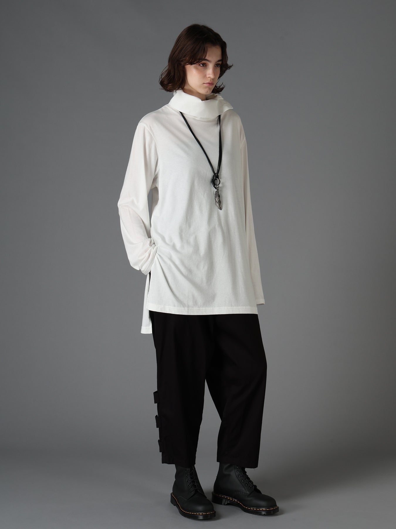 30/COTTON JERSEY TURTLE NECK LONG T-SHIRT – THE SHOP YOHJI YAMAMOTO