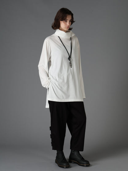 30/COTTON JERSEY TURTLE NECK LONG T-SHIRT