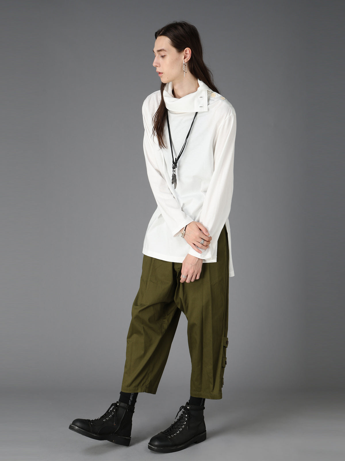 30/COTTON JERSEY TURTLE NECK LONG T-SHIRT