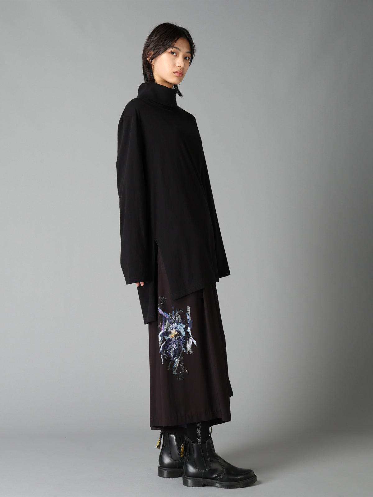 30/COTTON JERSEY TURTLE NECK LONG T-SHIRT