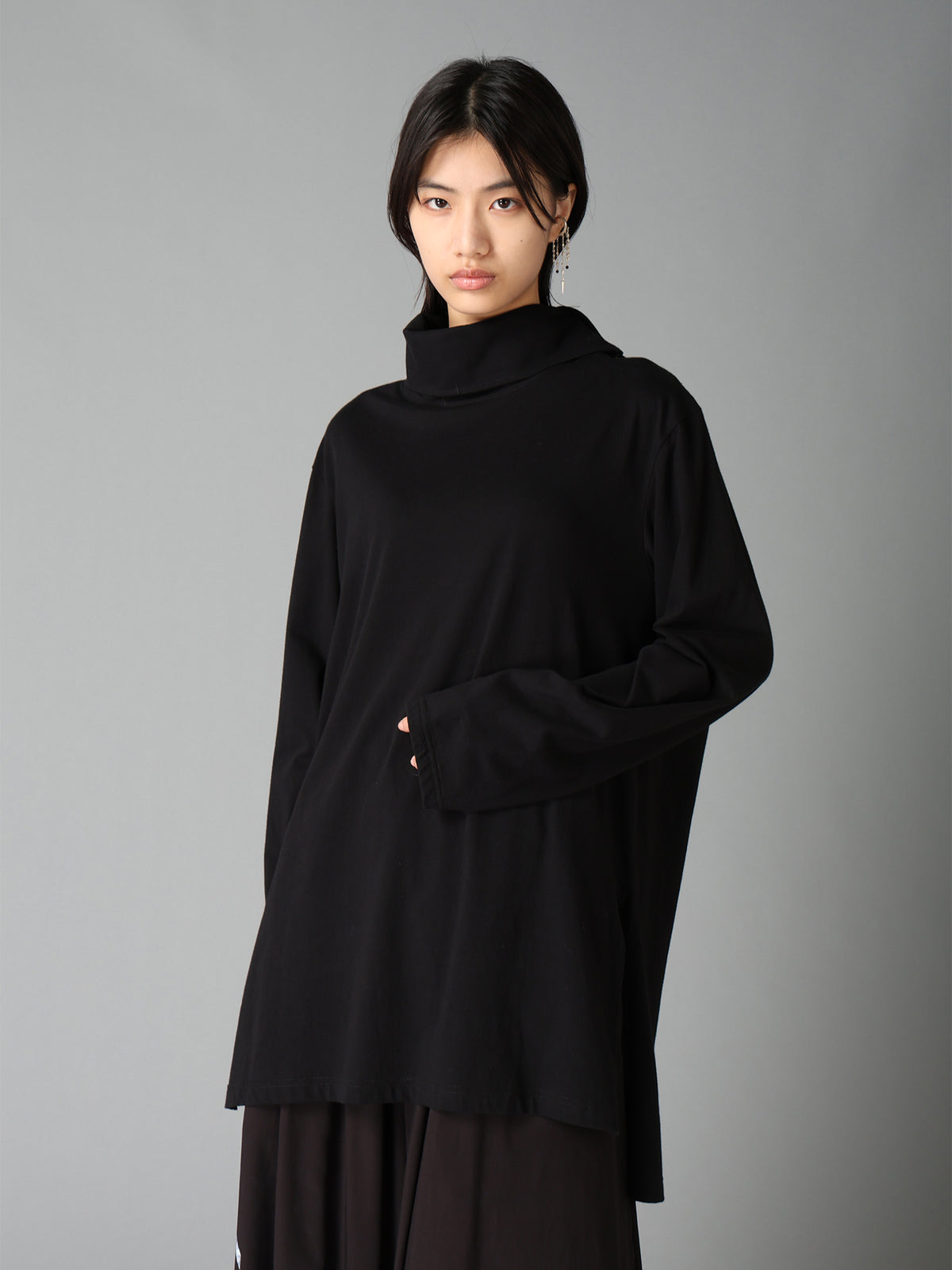 30/COTTON JERSEY TURTLE NECK LONG T-SHIRT