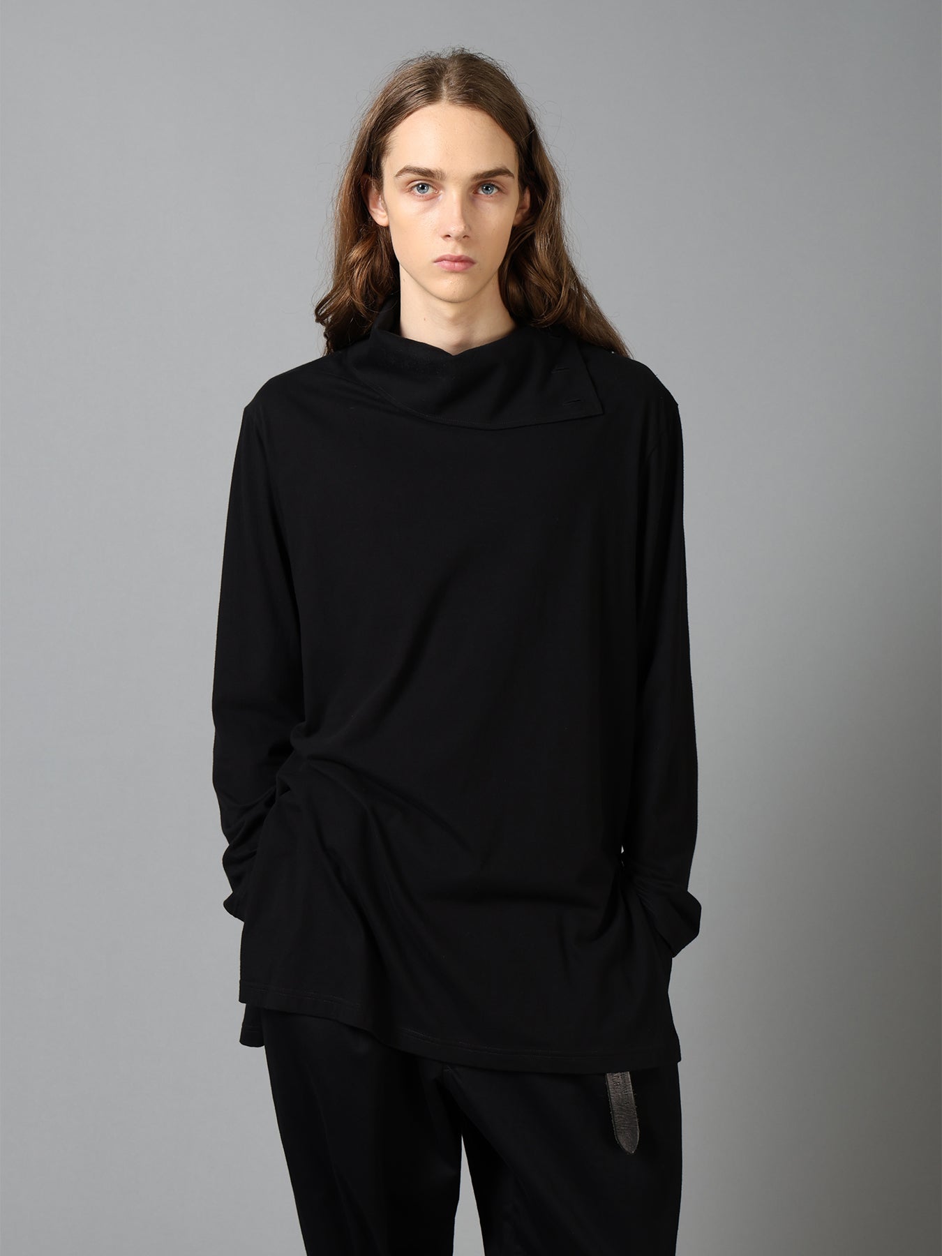 30/COTTON JERSEY TURTLE NECK LONG T-SHIRT – THE SHOP YOHJI YAMAMOTO