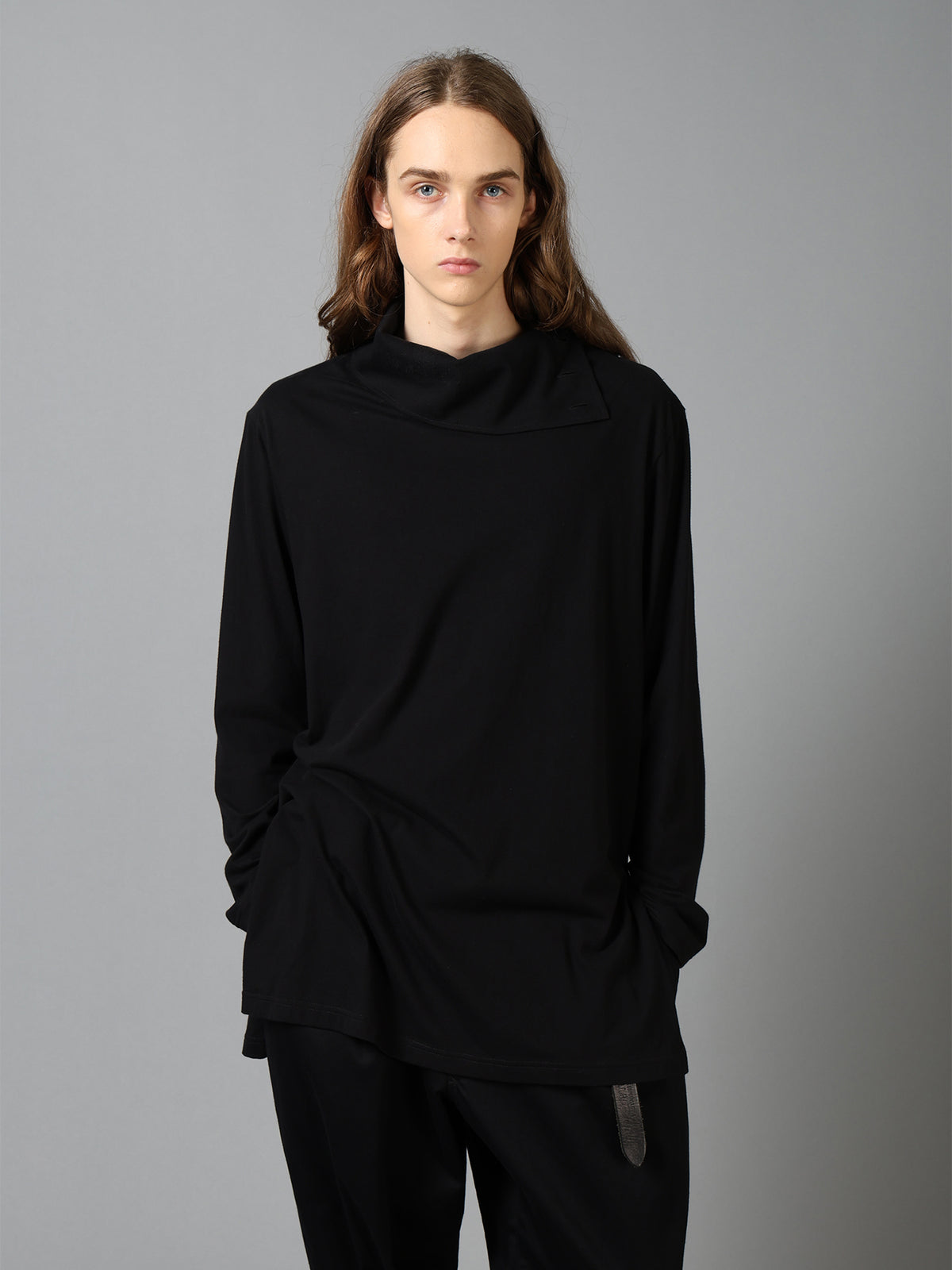 30/COTTON JERSEY TURTLE NECK LONG T-SHIRT
