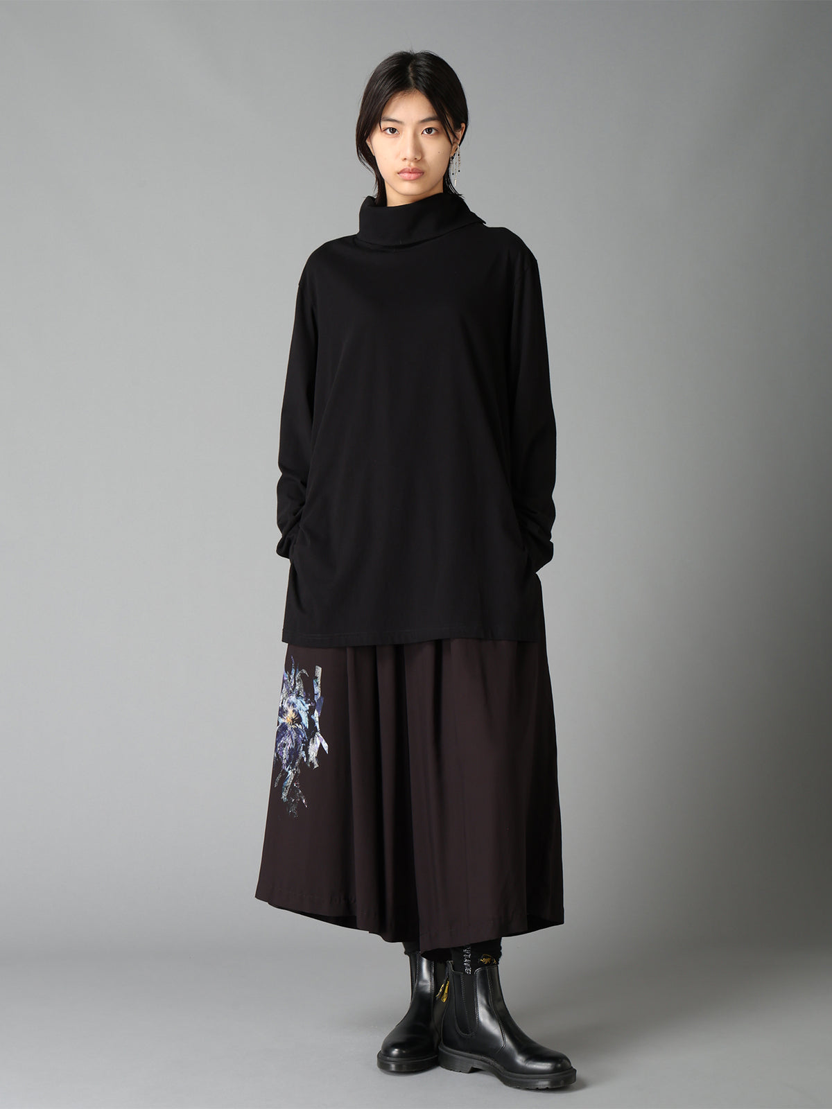 30/COTTON JERSEY TURTLE NECK LONG T-SHIRT