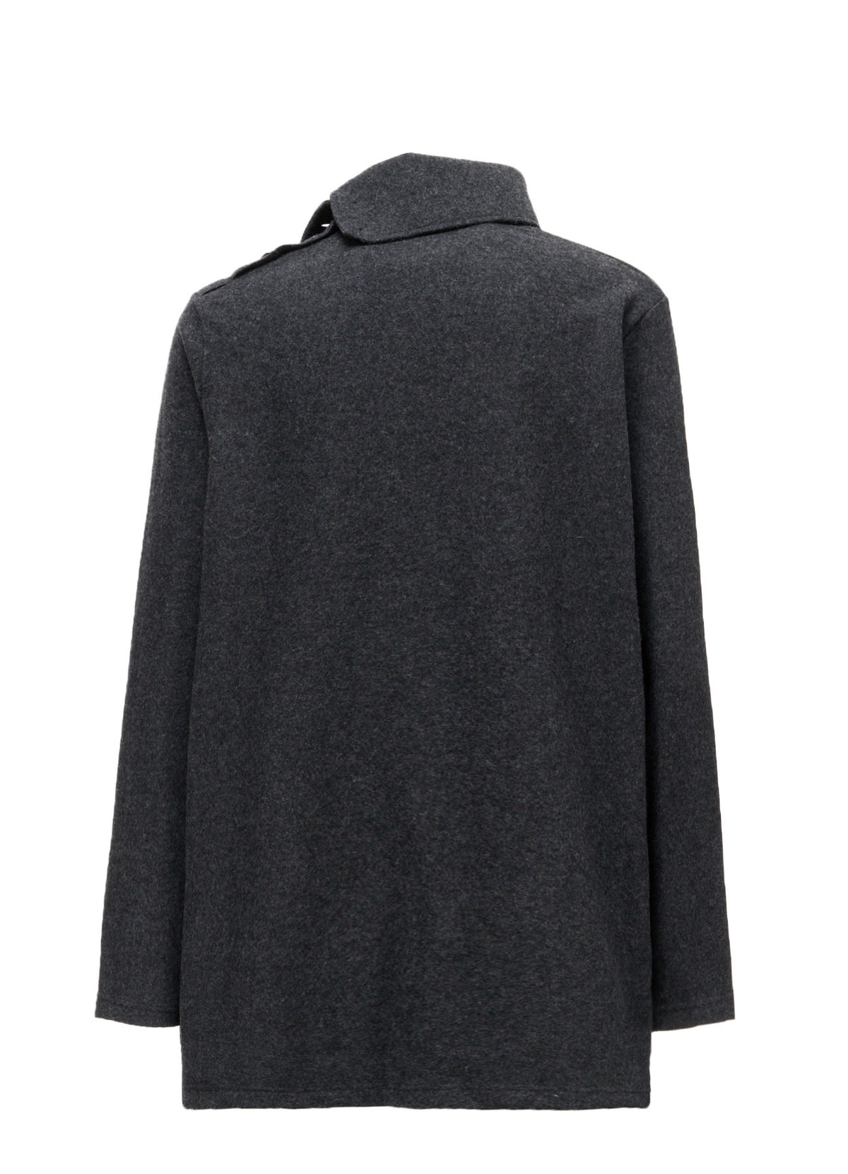 AIRY WOOL BLEND JERSEY TURTLENECK EMBROIDERED T-SHIRT
