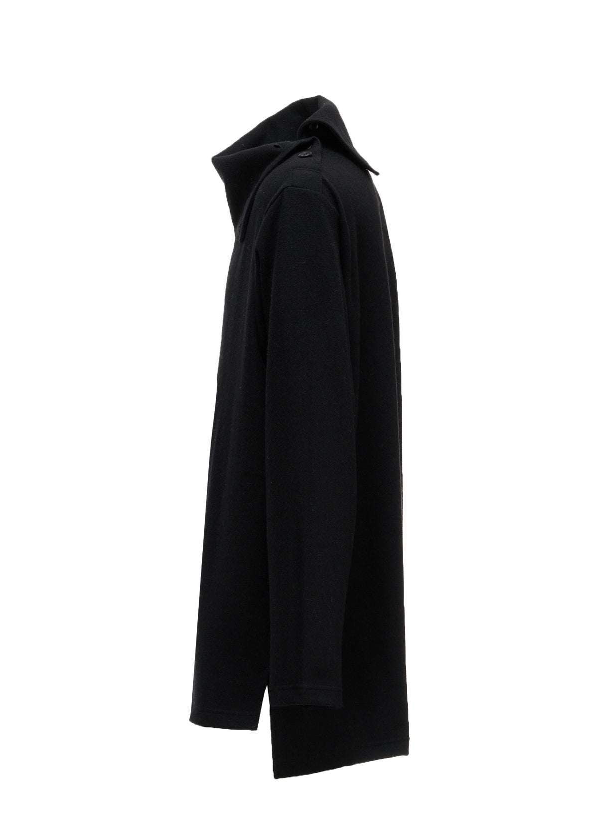 AIRY WOOL BLEND JERSEY TURTLENECK EMBROIDERED T-SHIRT