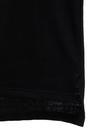 AIRY WOOL BLEND JERSEY TURTLENECK EMBROIDERED T-SHIRT