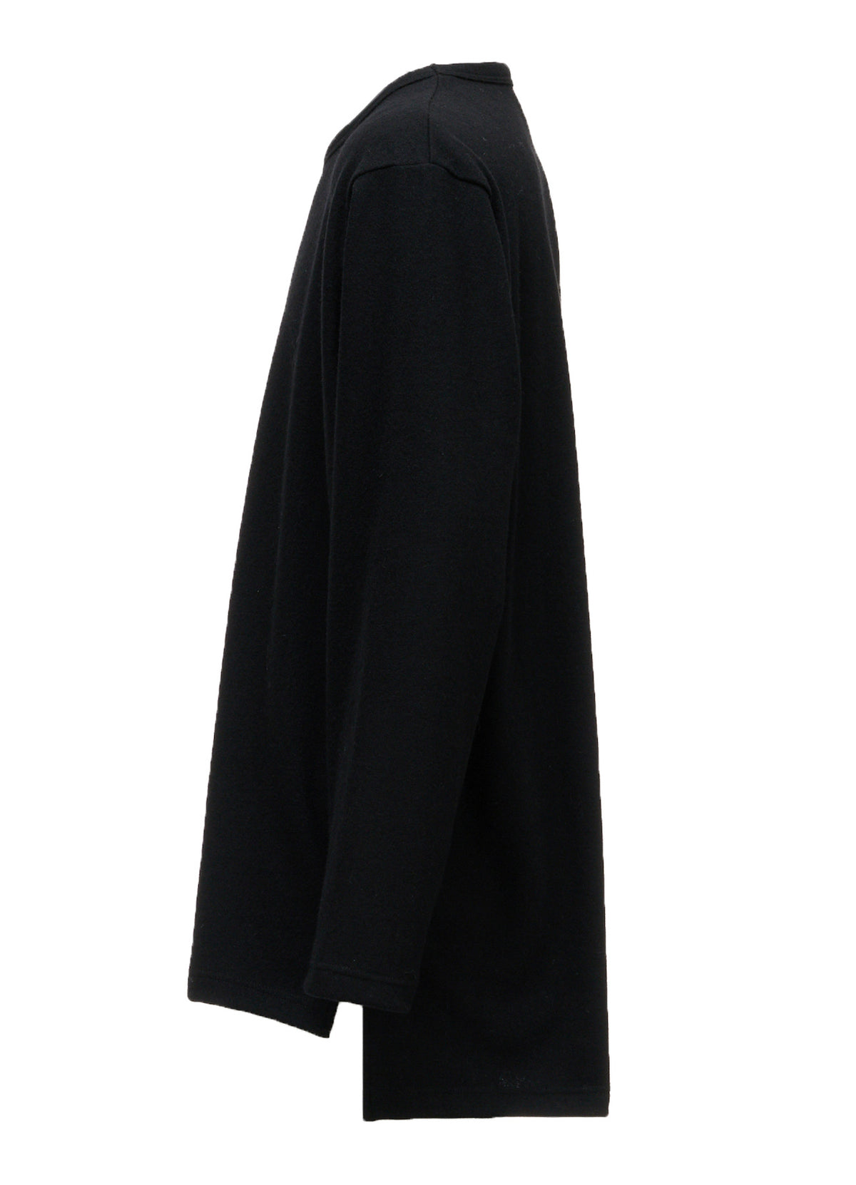 AIRY WOOL BLEND JERSEY  EMBROIDERED T-SHIRT