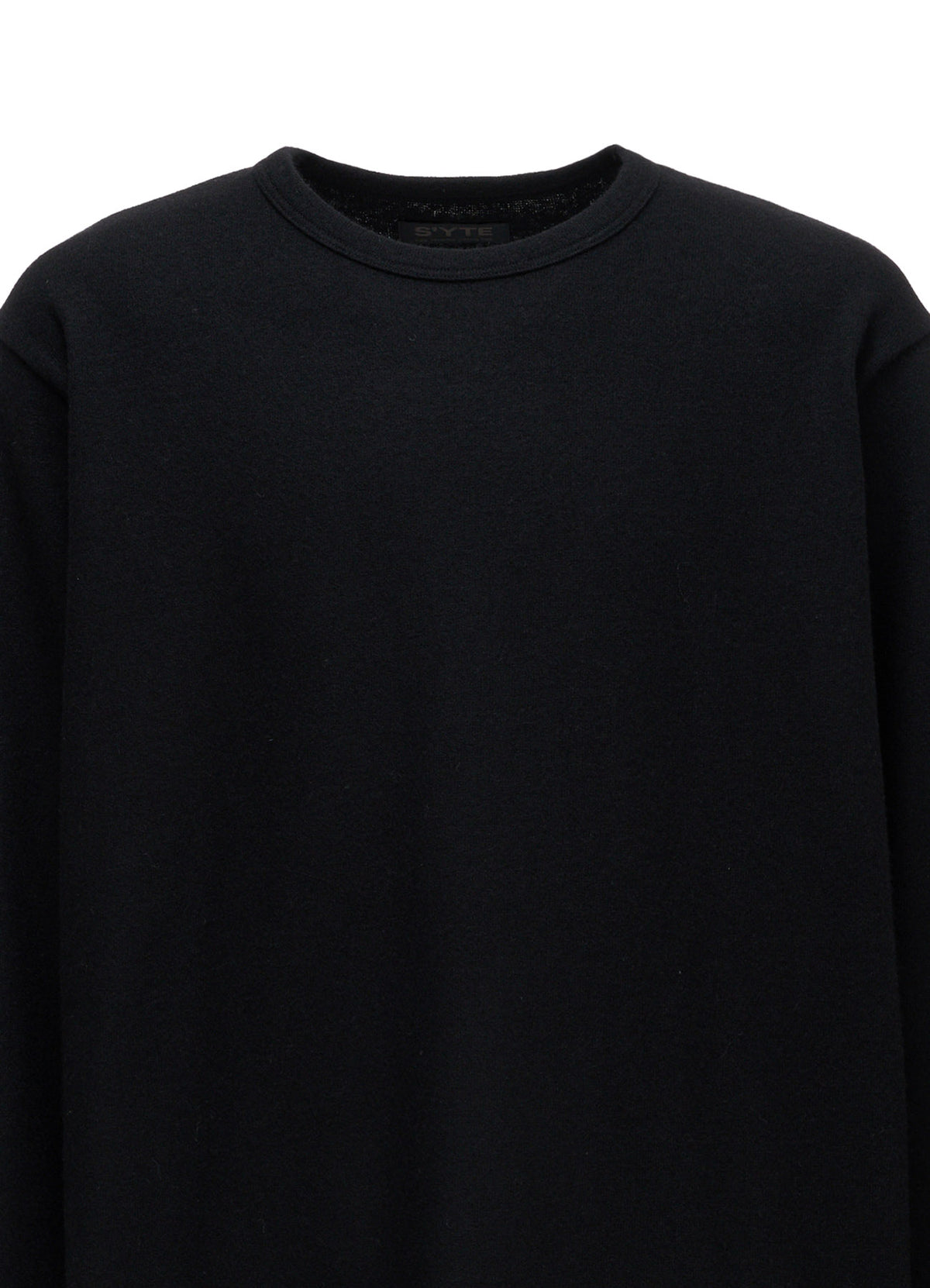 AIRY WOOL BLEND JERSEY  EMBROIDERED T-SHIRT