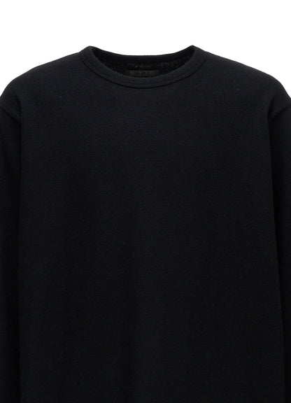 AIRY WOOL BLEND JERSEY  EMBROIDERED T-SHIRT