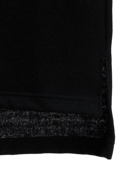 AIRY WOOL BLEND JERSEY  EMBROIDERED T-SHIRT
