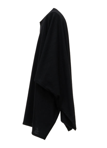 AIRY WOOL BLEND JERSEY CAPE SILHOUETTE CUTSEW TOP